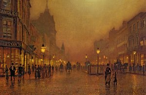 Uma rua à noite